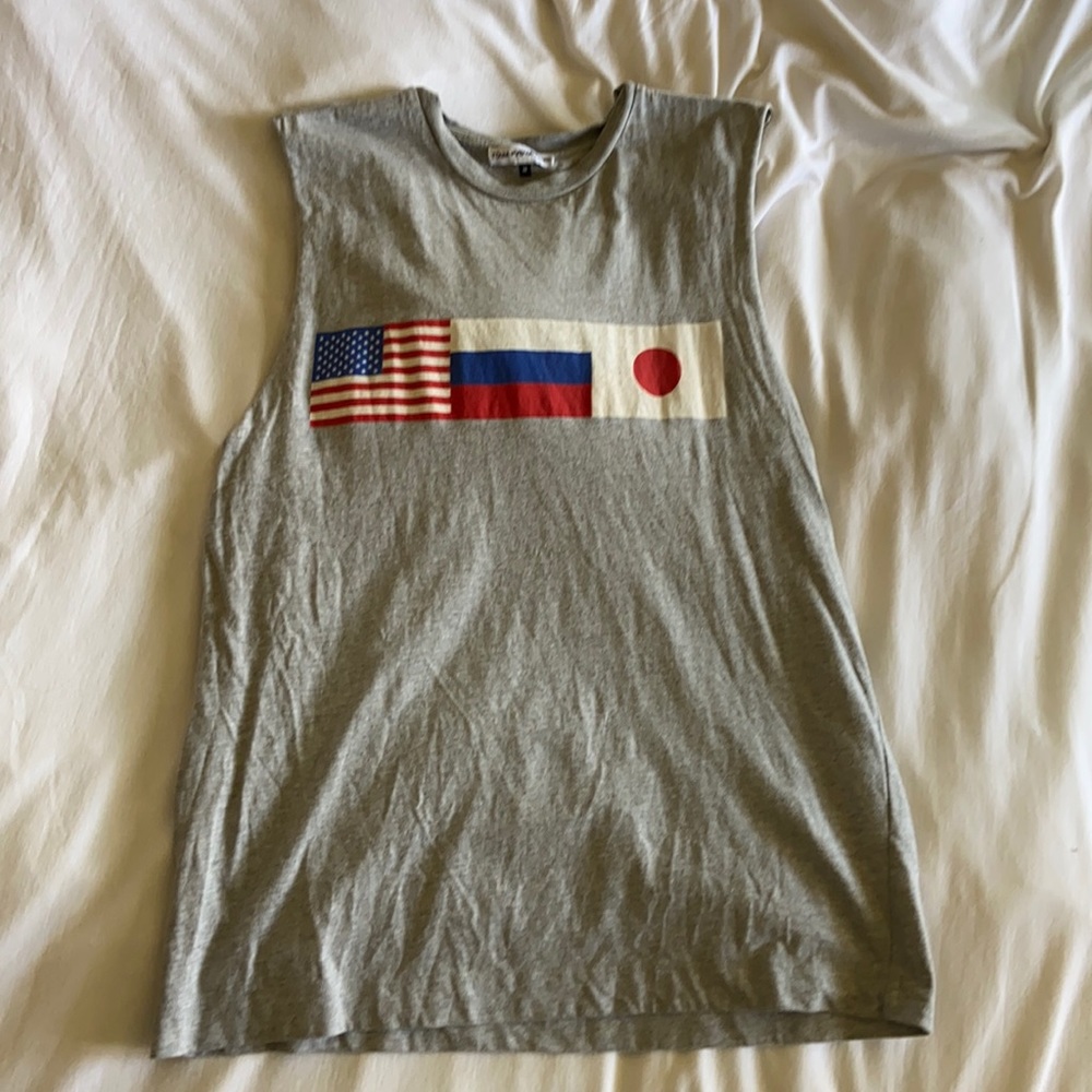 Gosha Rubchinskiky muscle tee with flags